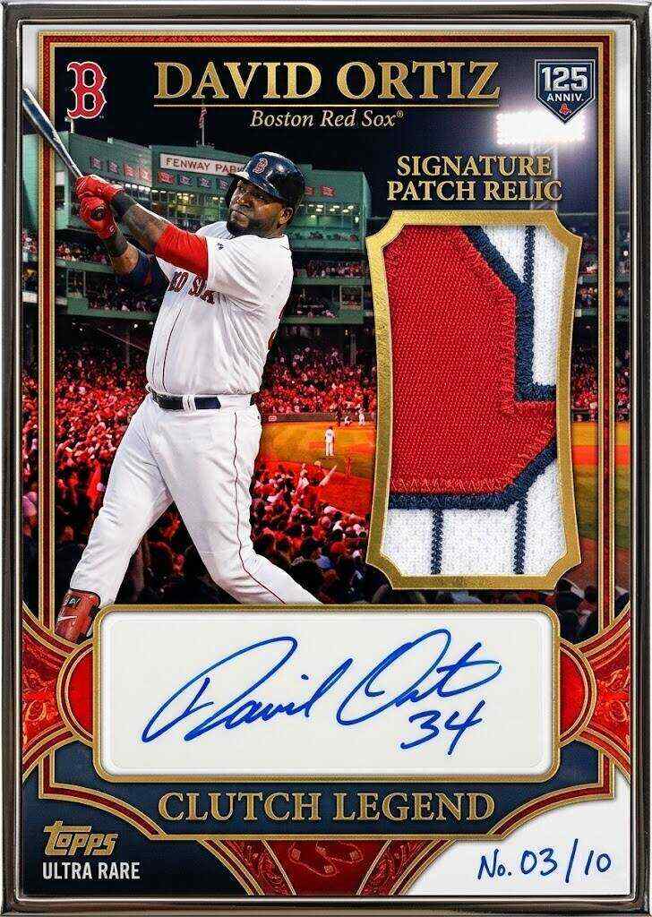2026 Boston Baseball 125th Season Commemorative Trading Cards Hobby Box