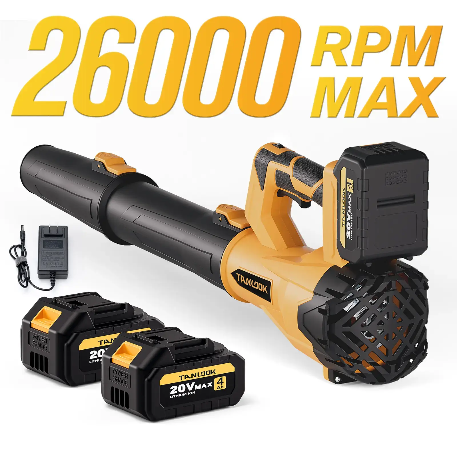 Cordless Leaf Blower - 580CFM, 160MPH, Lightweight