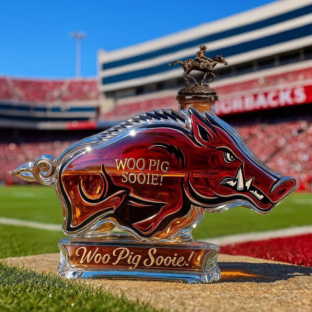 Arkansas Razorbacks Limited Edition Whisky Bottle