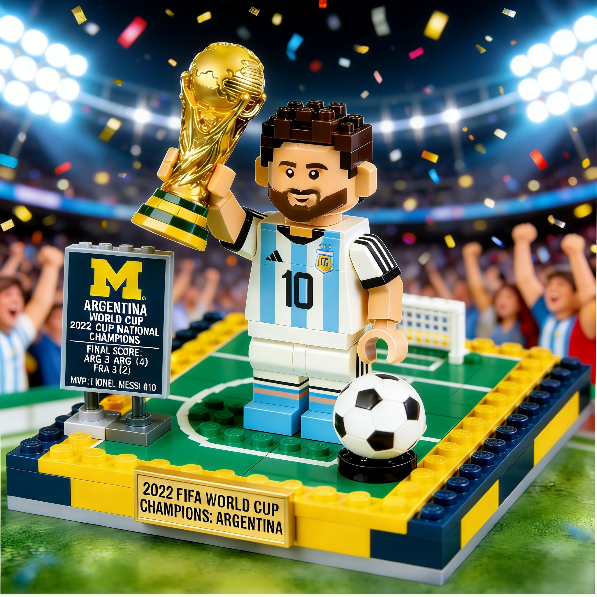 Lionel Messi: World Cup Glory – Brick Collector's Edition 🏆
