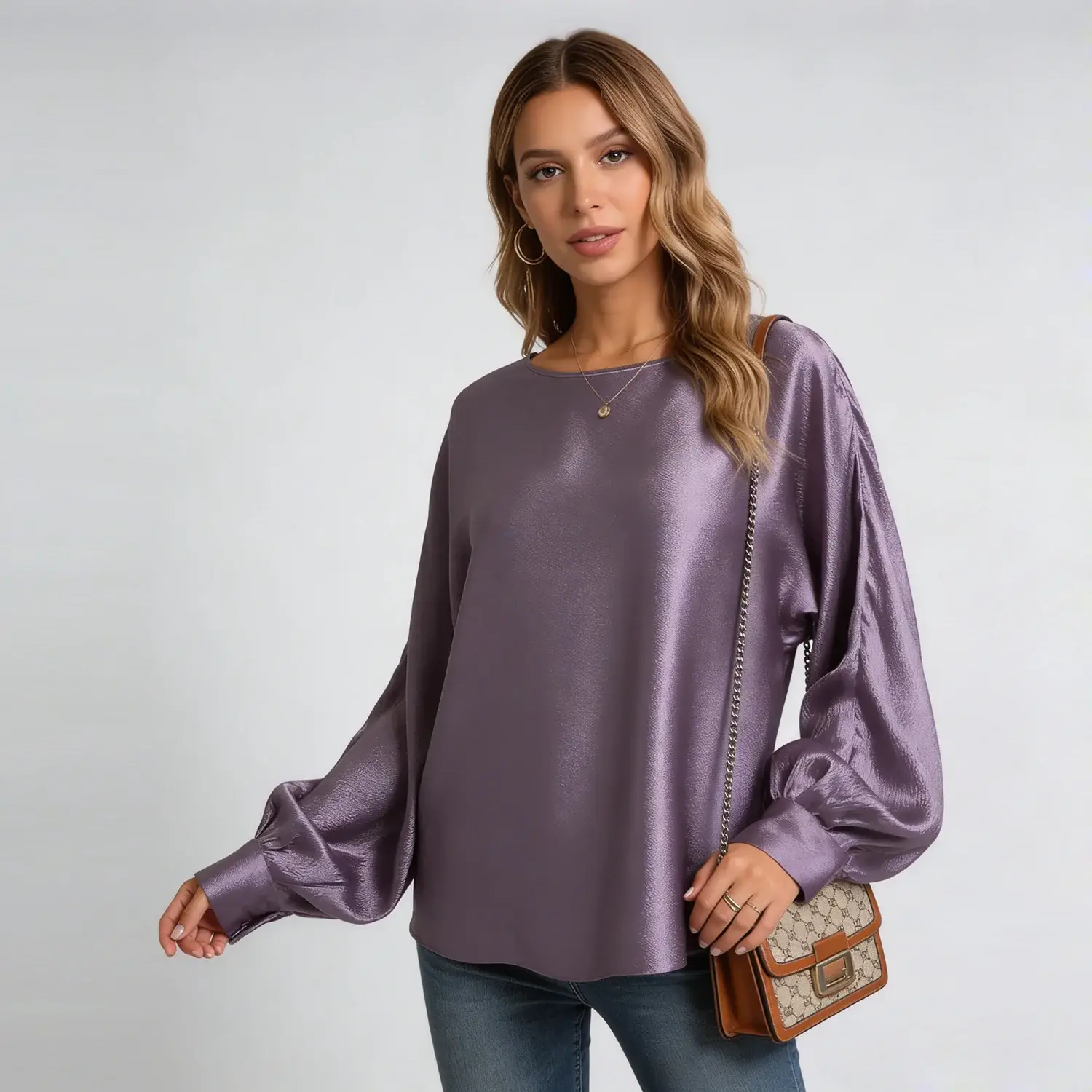 Silk Blouse Lustrous Style