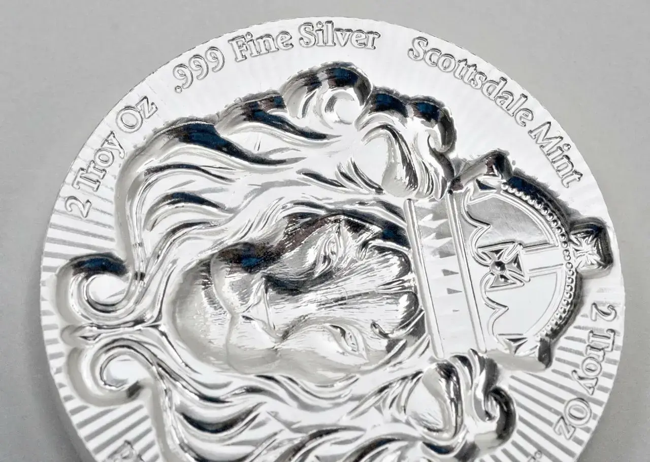 2 oz .999 Silver STACKER ROUND by Scottsdale Mint - 2 oz .999 Silver