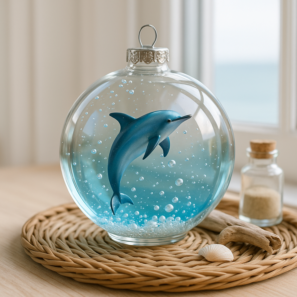 Ocean Whisper Glass Ornament Collection