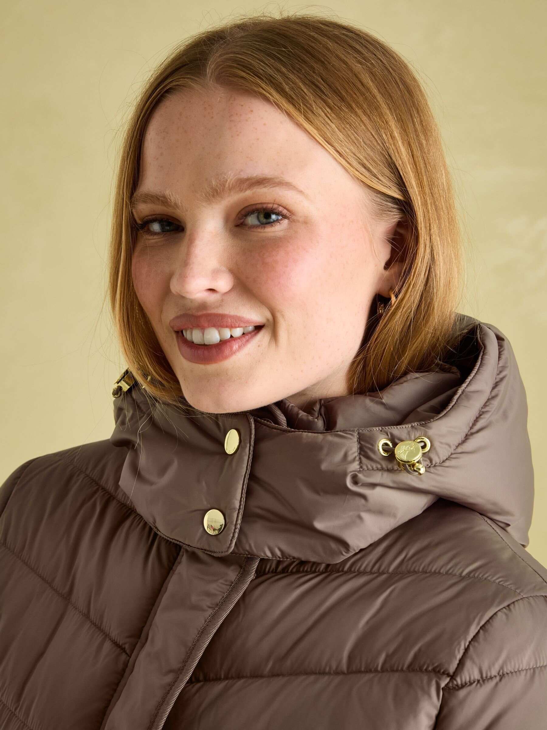 Pembury Neutral Showerproof Longline Padded Coat With Hood