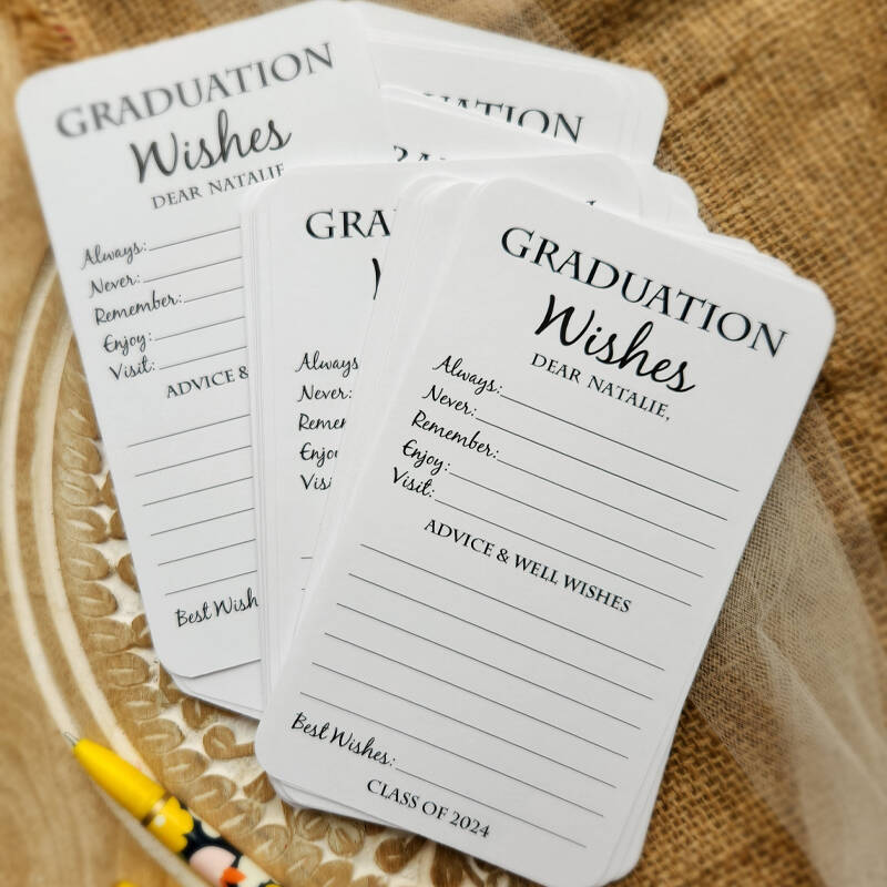 Set of 12 Graduation Wishes Cards