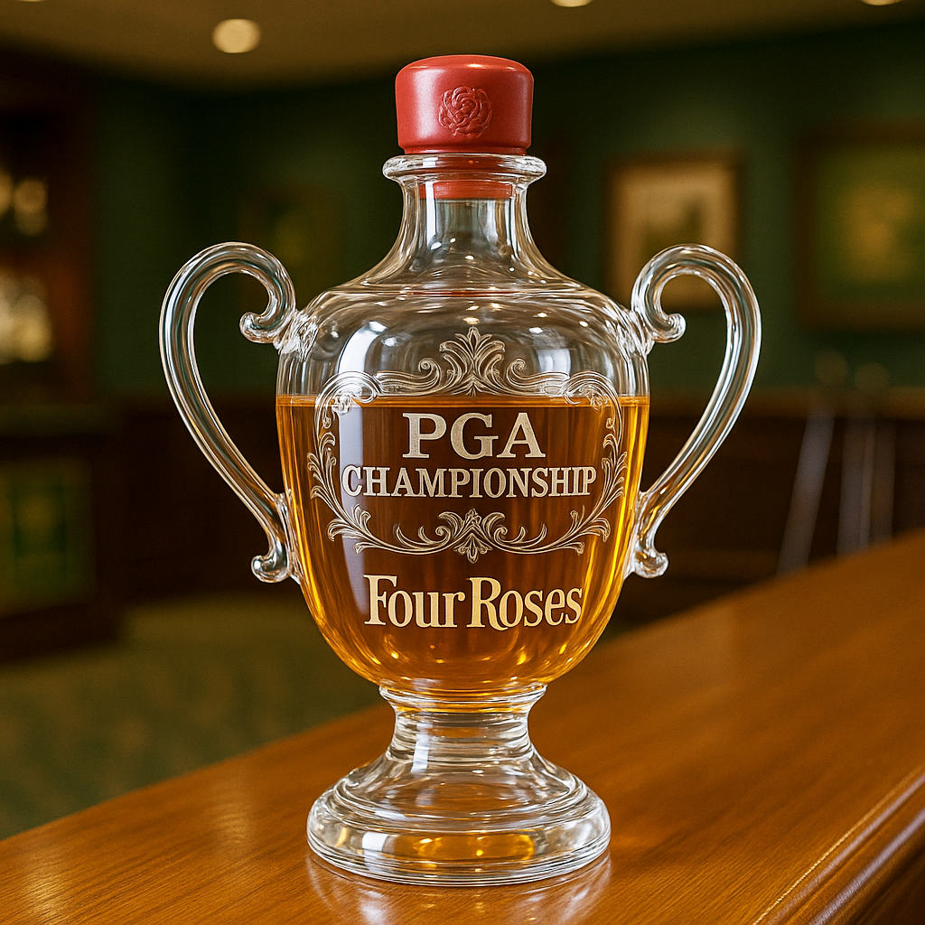 PGA Championship Trophy Whiskey  Bottle