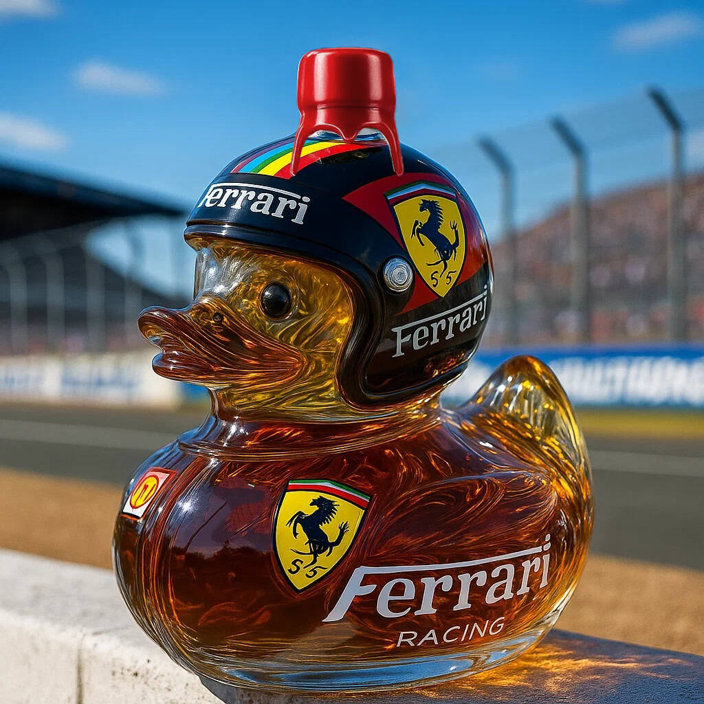 F1 Duck Whisky Bottle