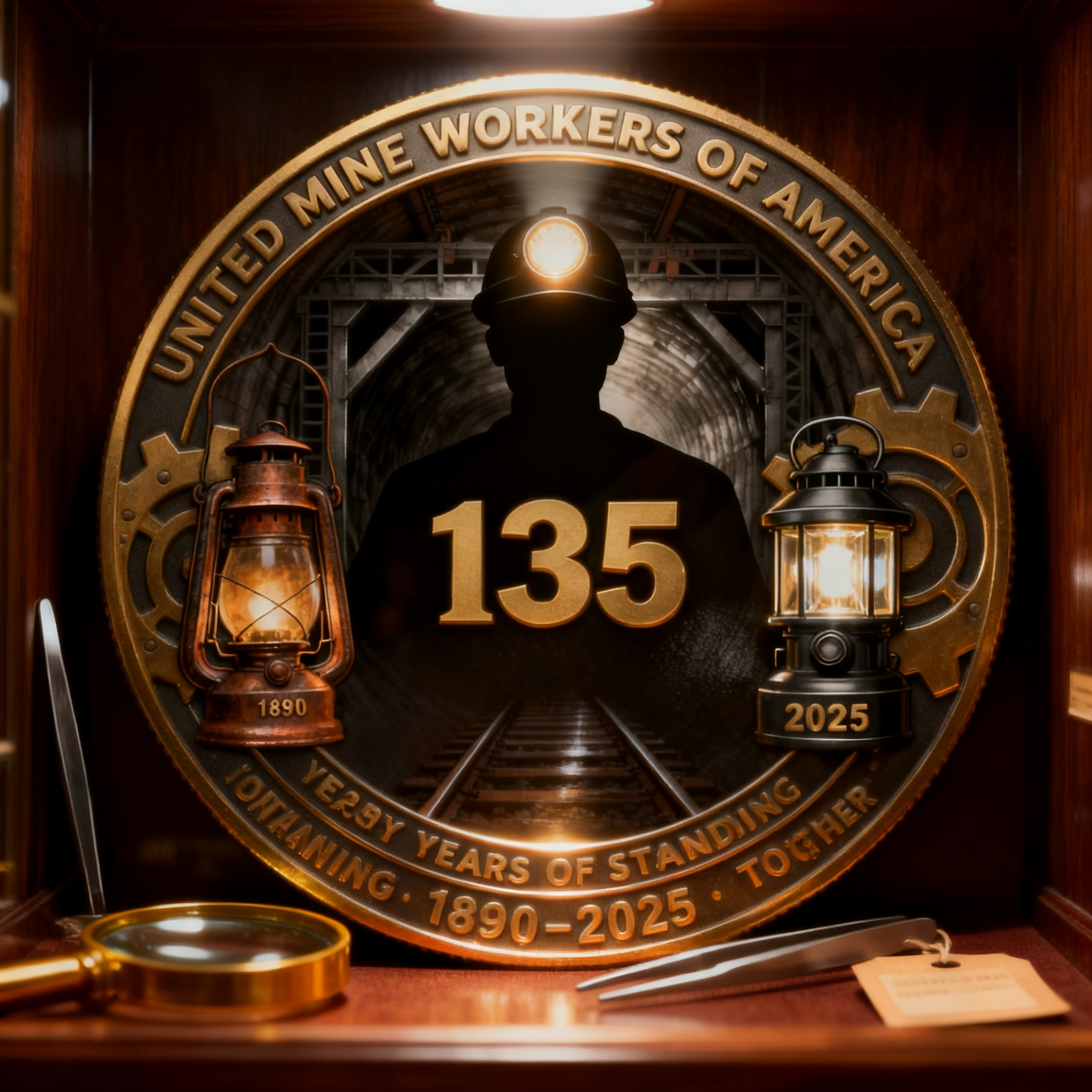 United Mine Workers of America 135th Anniversary Coin Limited Edition