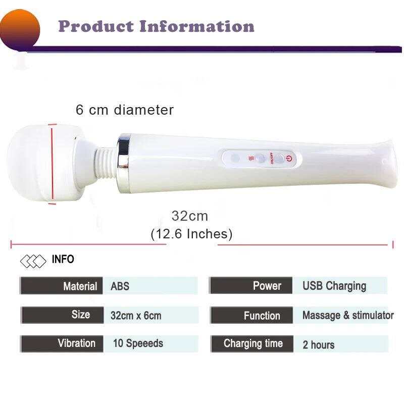 PASSION PULSE Magic Wand Vibrator – Clitoris & G-Spot Stimulator