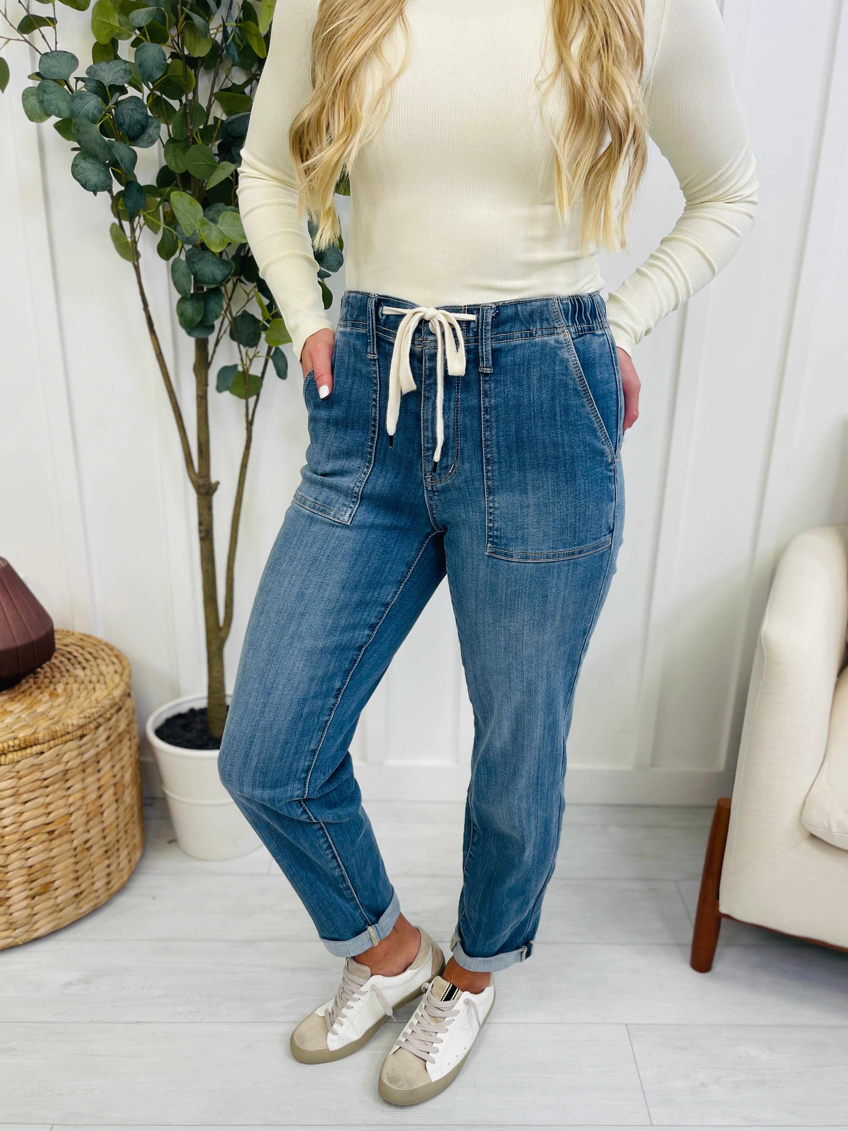 Joggers REG/CURVY Jog It Out Denim Joggers RESTOCK!