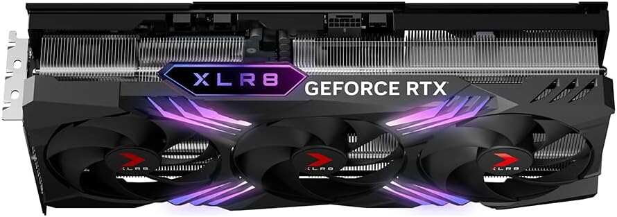 PNY GeForce RTX™ 4090 24GB XLR8 Gaming VERTO™ EPIC-X RGB™ OC Triple Fan Graphics Card DLSS 3 (ARGB, 384-bit, PCIe 4.0, GDDR6X, Supports 4k, Anti-Sag bracket, HDMI/DisplayPort)