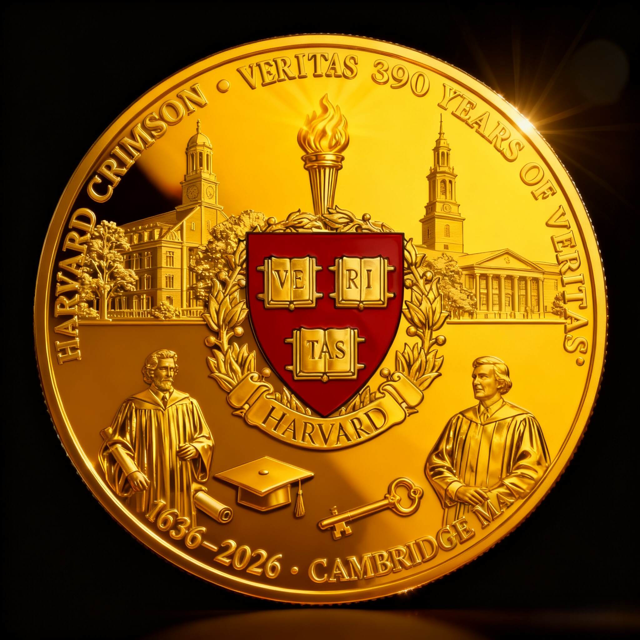 Harvard University 390th Anniversary Commemorative Coin