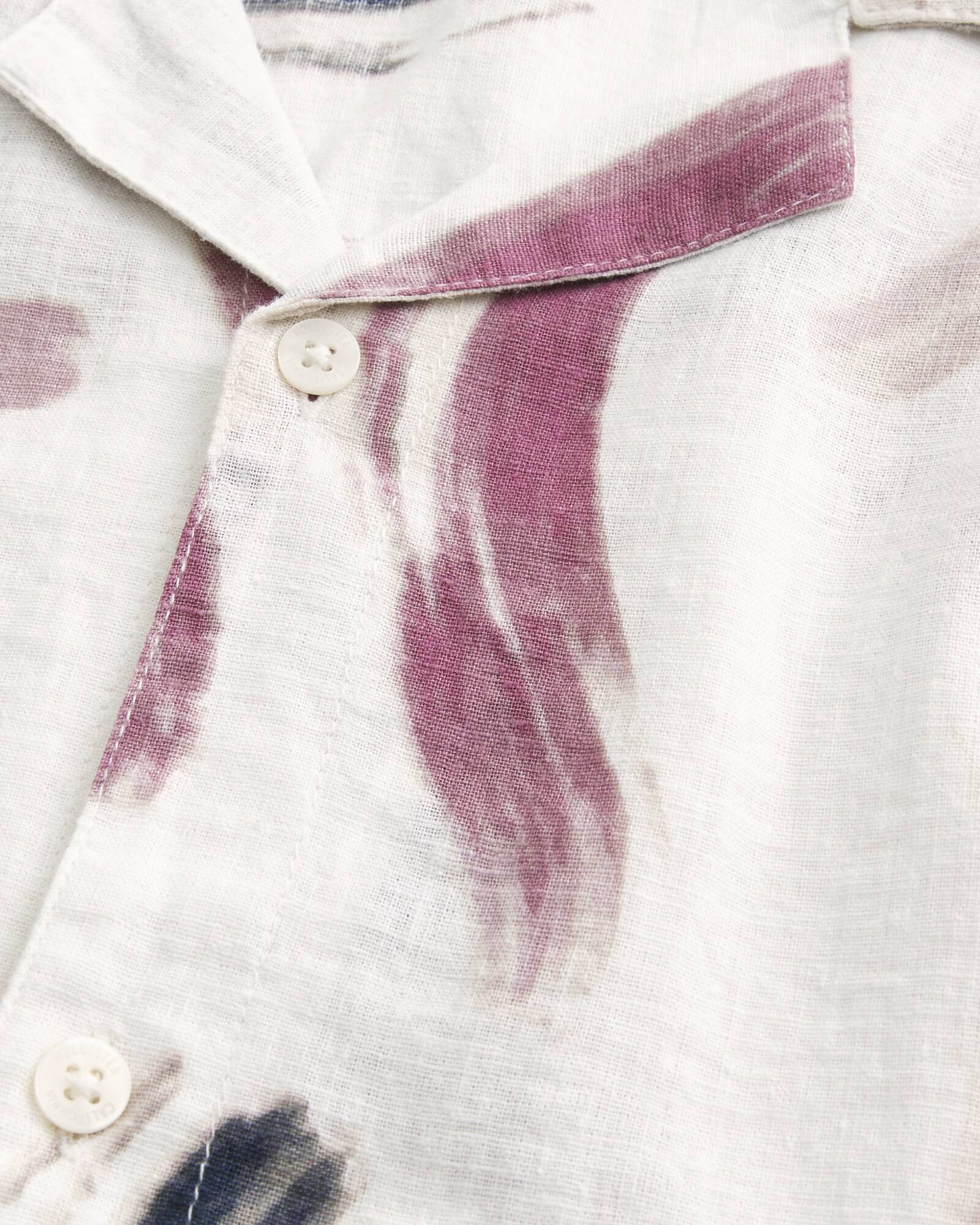 Boxy Short-Sleeve Linen-Blend Shirt