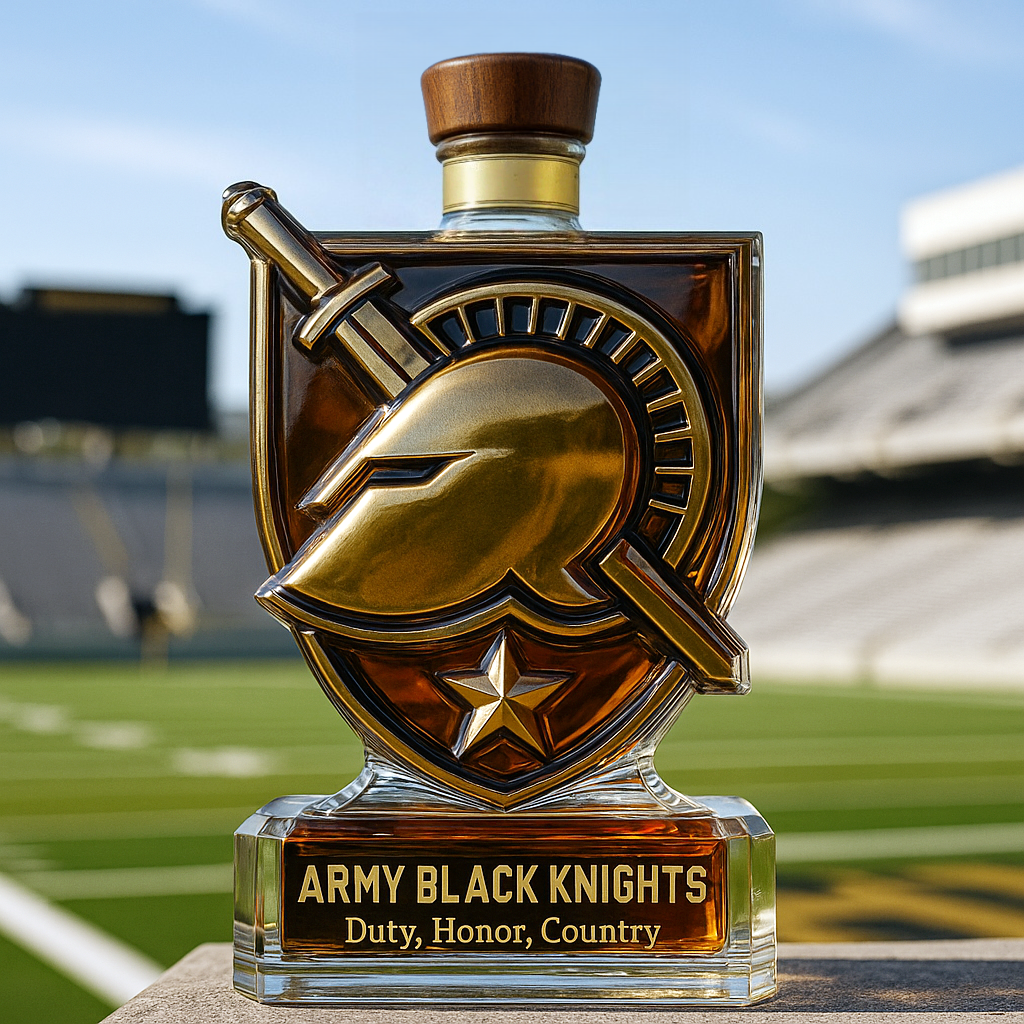 Army Black Knights Limited Edition Whiskey Bottle