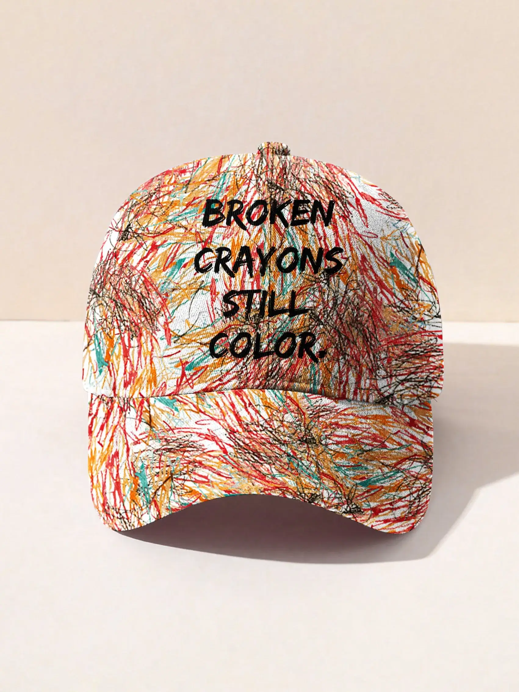 Broken Crayons Still Color Mental Health Awareness Print Hats