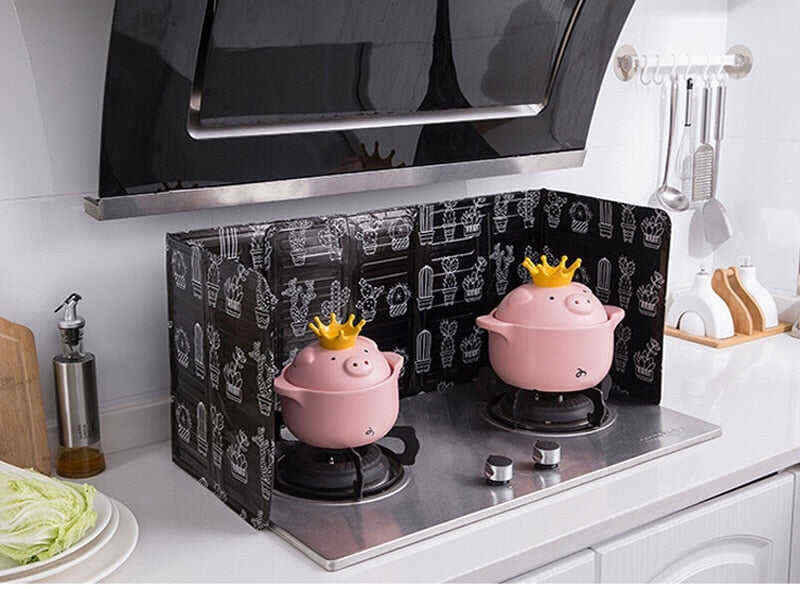 Aluminum Foldable Kitchen Gas Stove Baffle Plate