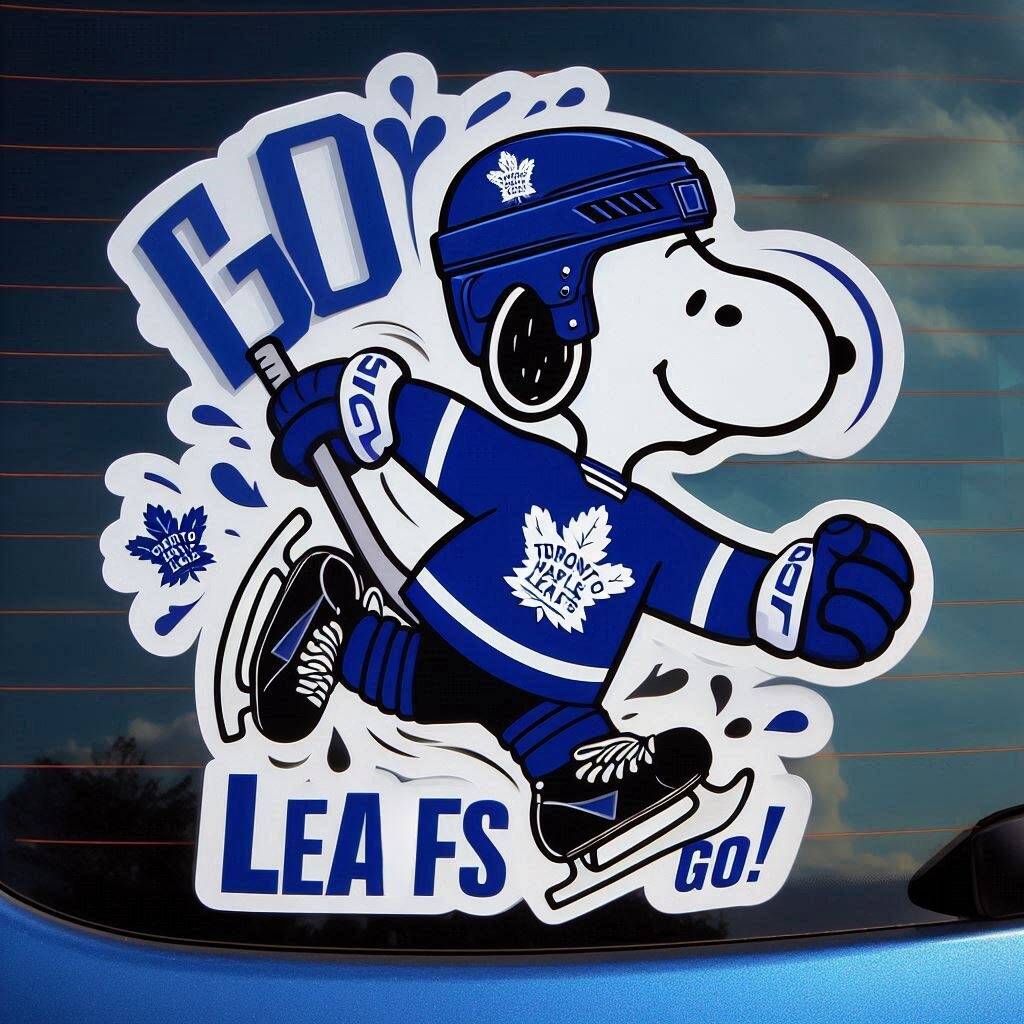 Snoopy NHL Car Decal