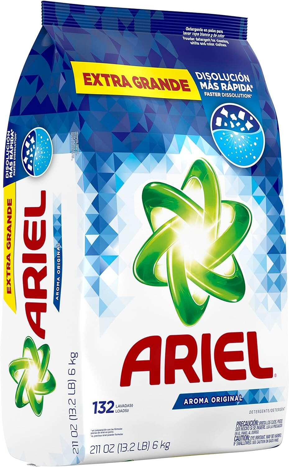 Ariel Powder Laundry Detergent, Original Scent, 211 ounces 42 Loads