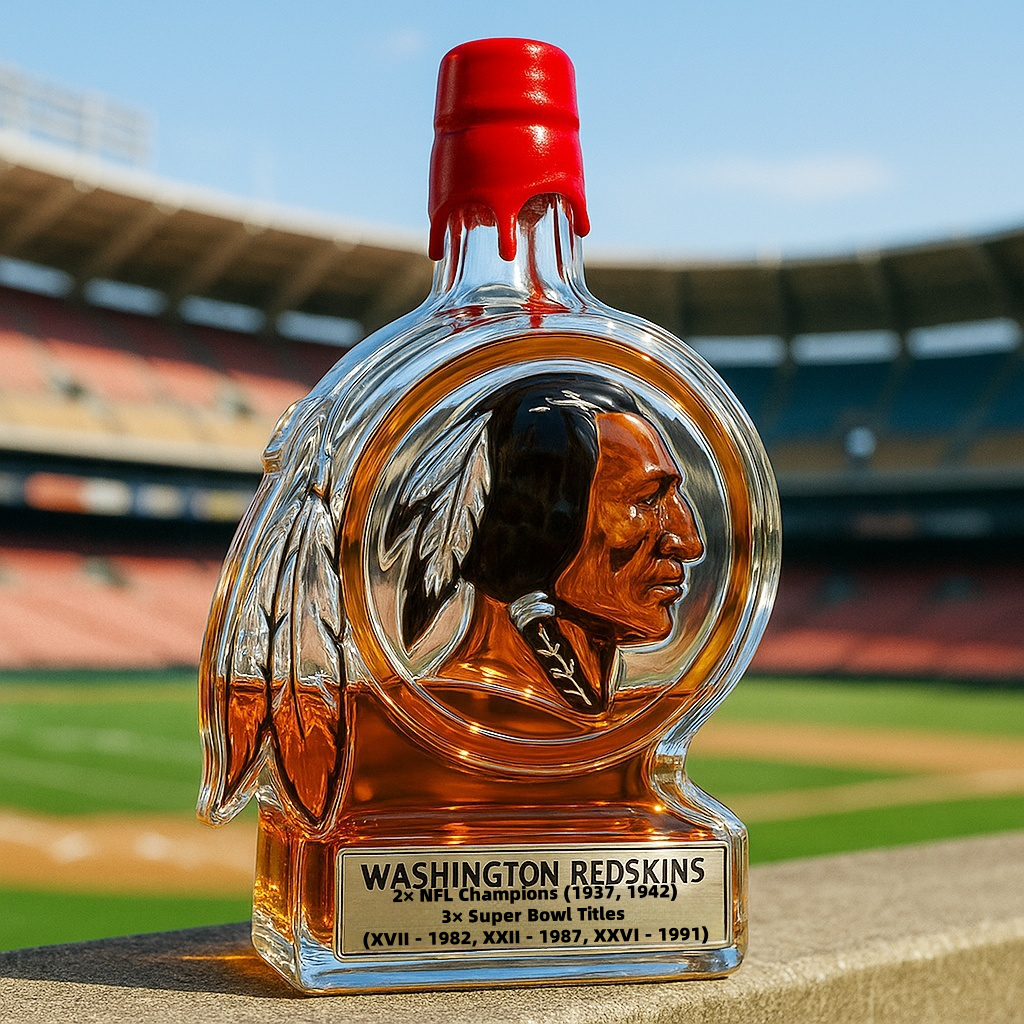 Washington Redskins Whiskey Bottle