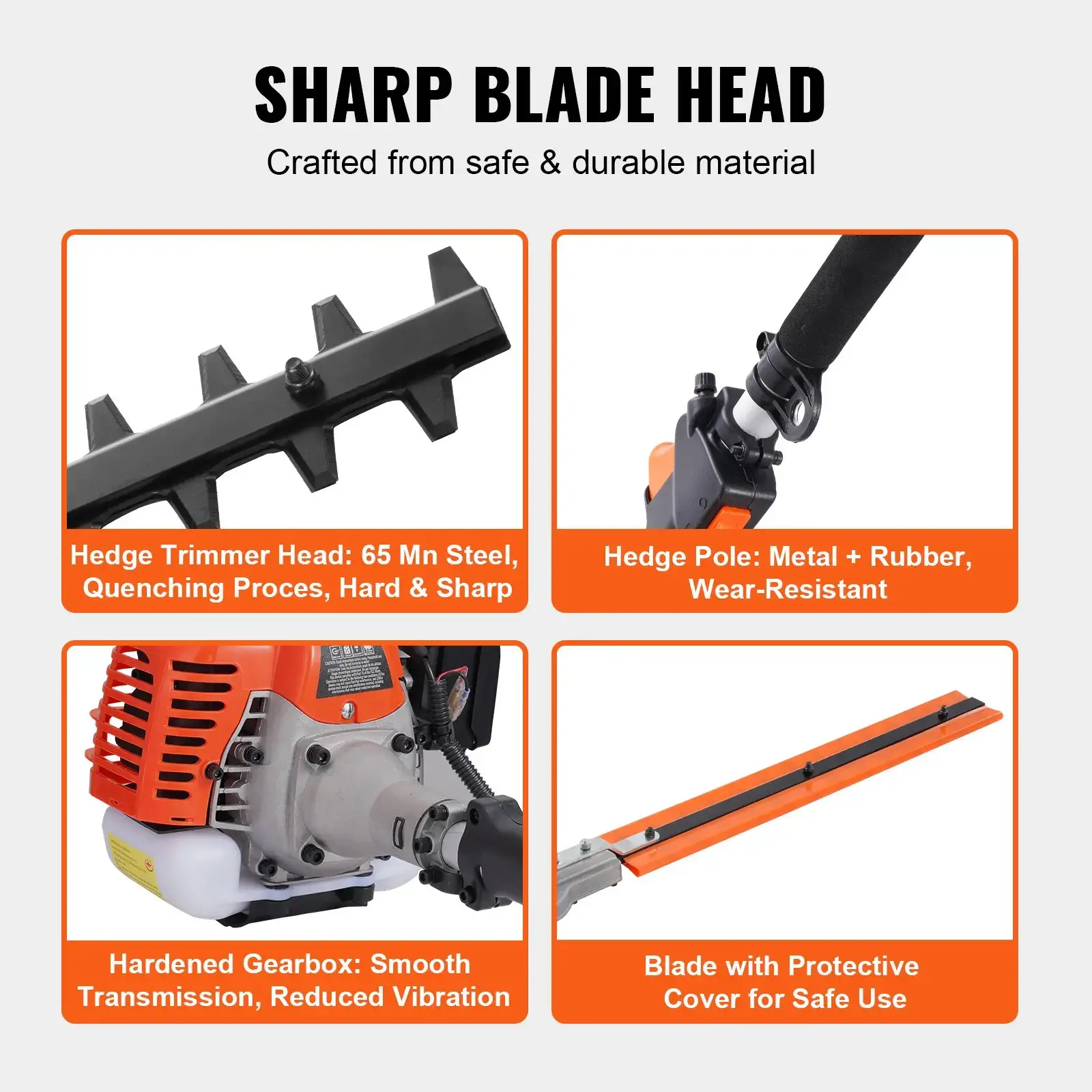 52CC 6-in-1 Multi-Functional Trimming Tools with Gas Hedge Trimmer, Summervibes,Summervibes, Weed Eater, String Trimmer, Brush Cutter, Edger & Pole Saw Chainsaw Pruner Whacker Shoulder VEVOR Super Brand Day