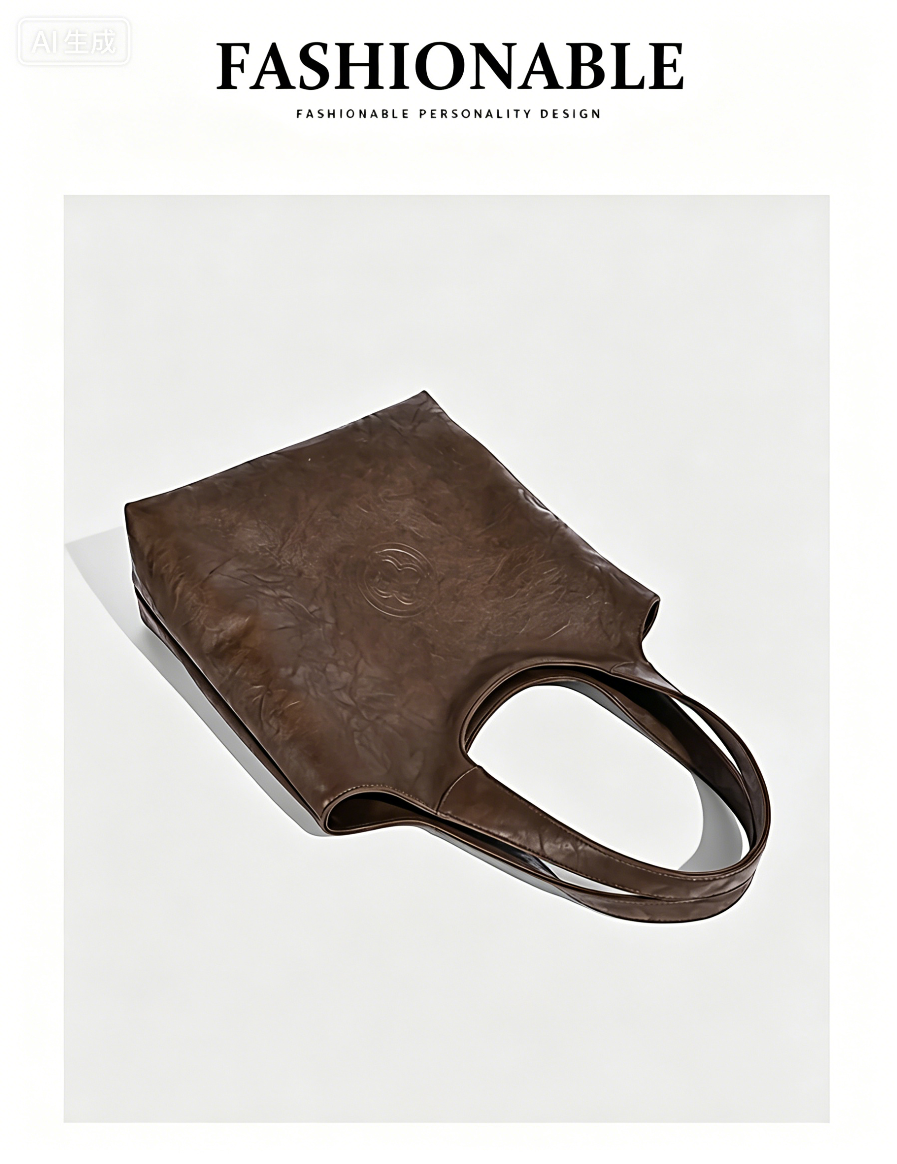 Fashionable womenbang with cowhide and classic design