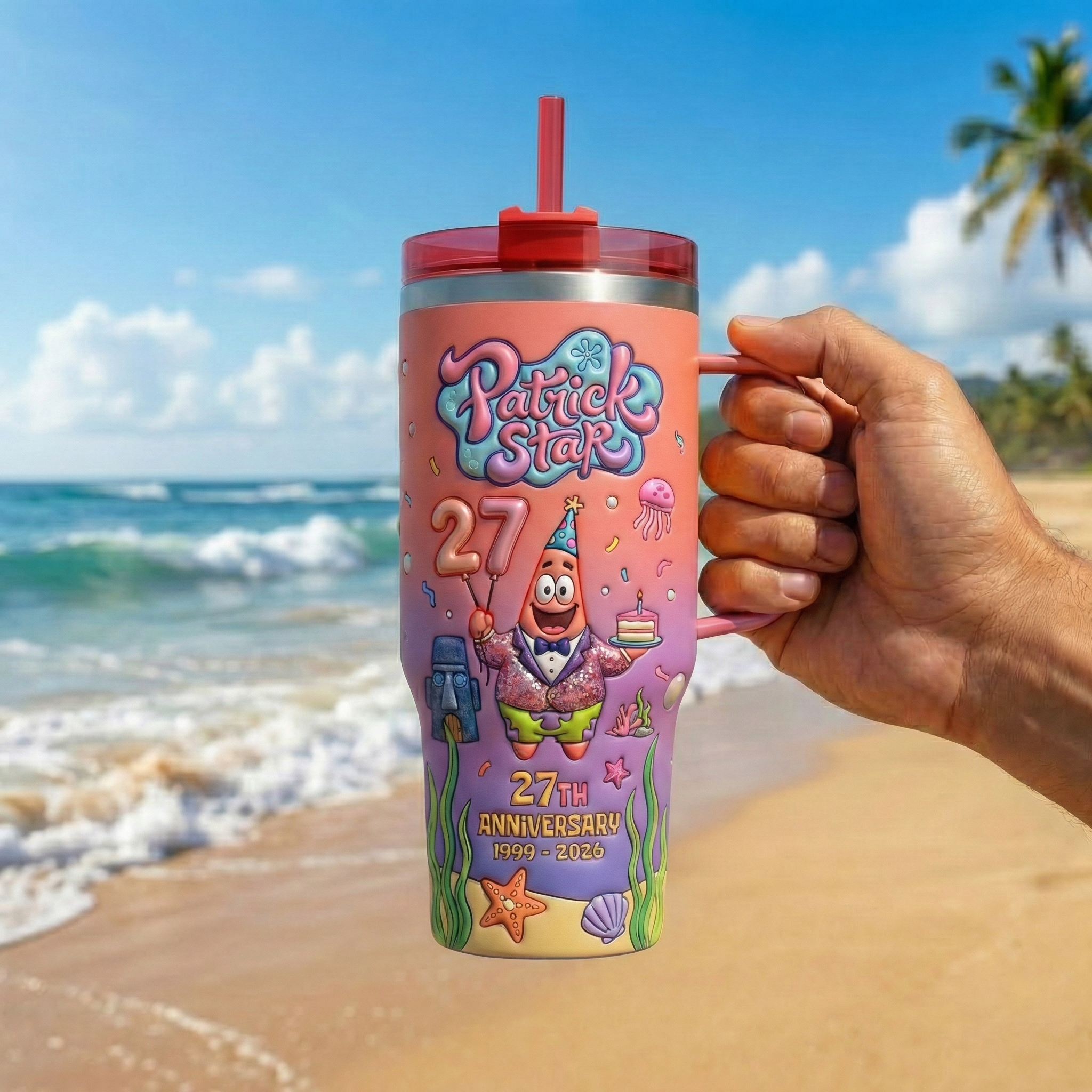 SpongeBob SquarePants  Patrick Star 27th Anniversary Commemorative Tumbler