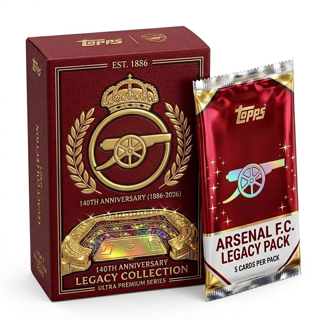 Arsenal F.C. 140th Anniversary Topps Legacy Collection Ultra Premium Trading Cards