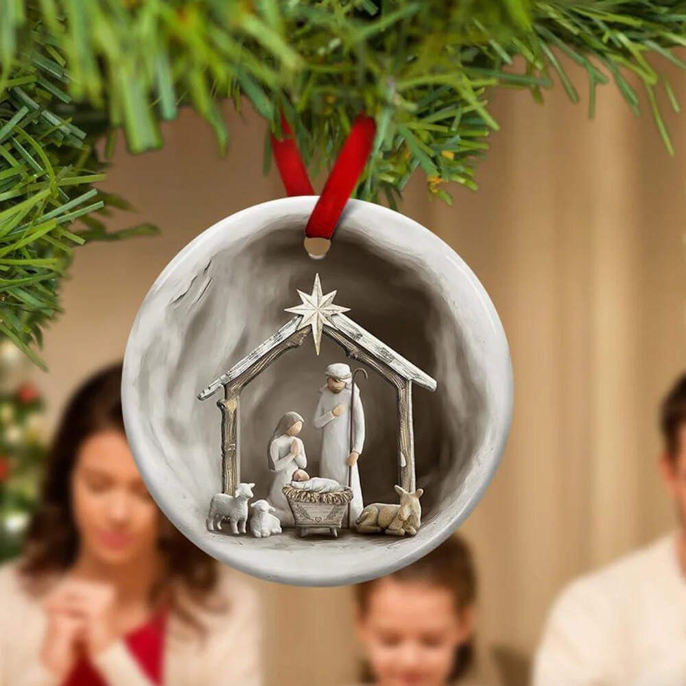 Nativity Scene Christmas Ornament