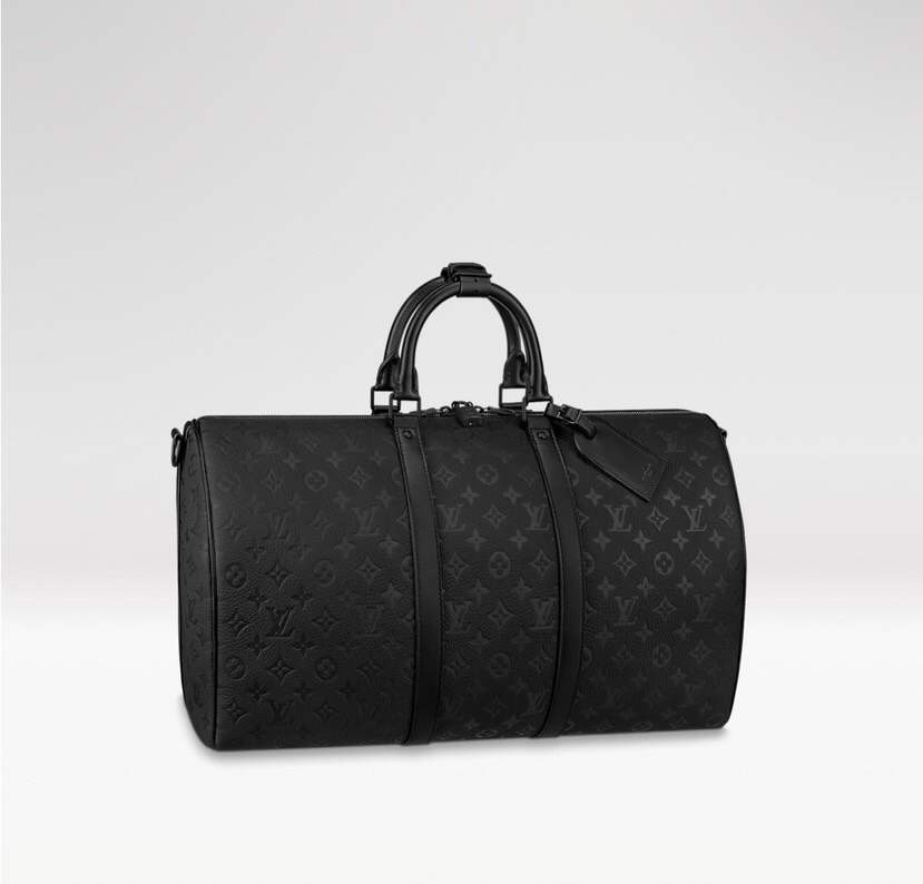 Keell Carry-On Travel Bag – Signature Emblem-Print Leather Duffel with Carry-On Size & Premium Craftsmanship