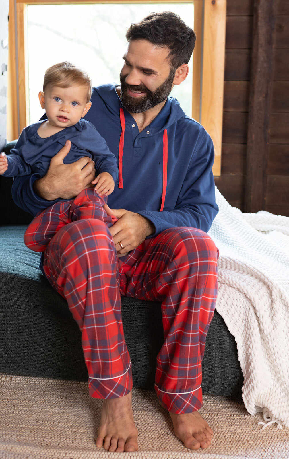 Americana Plaid Matching Family Pajamas