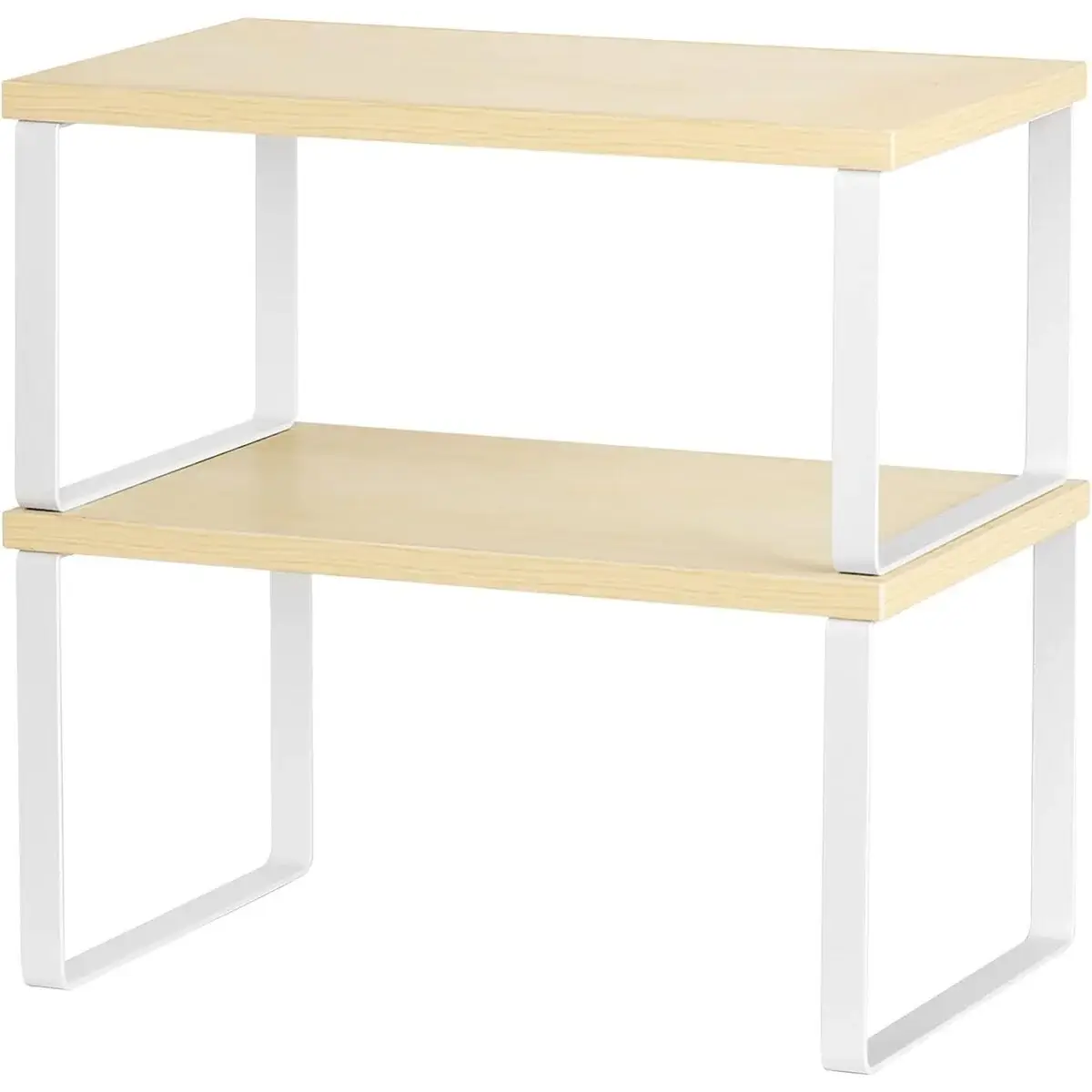 Stackable Kitchen Cabinet Shelves Organizer