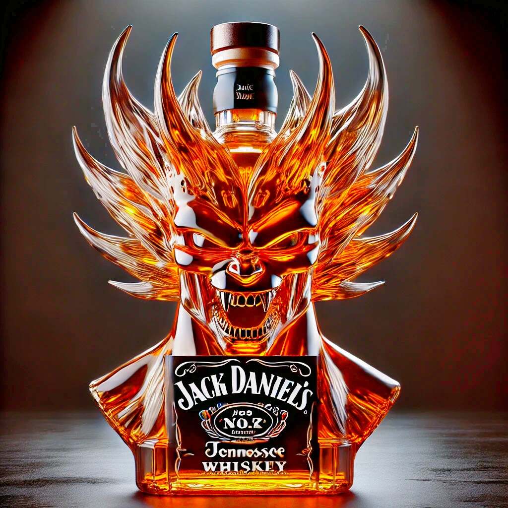 Werewolf Whiskey Bottle