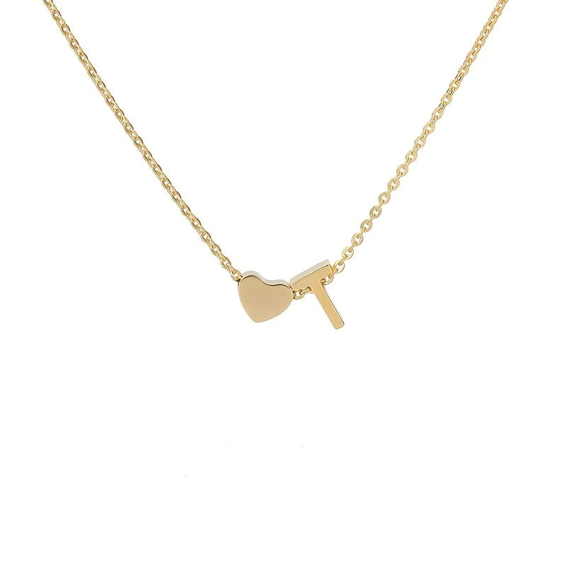 🔥Last Day 69% OFF ✨Personalized Gold Heart A-Z Initial Necklace Jewelry Gift for Her