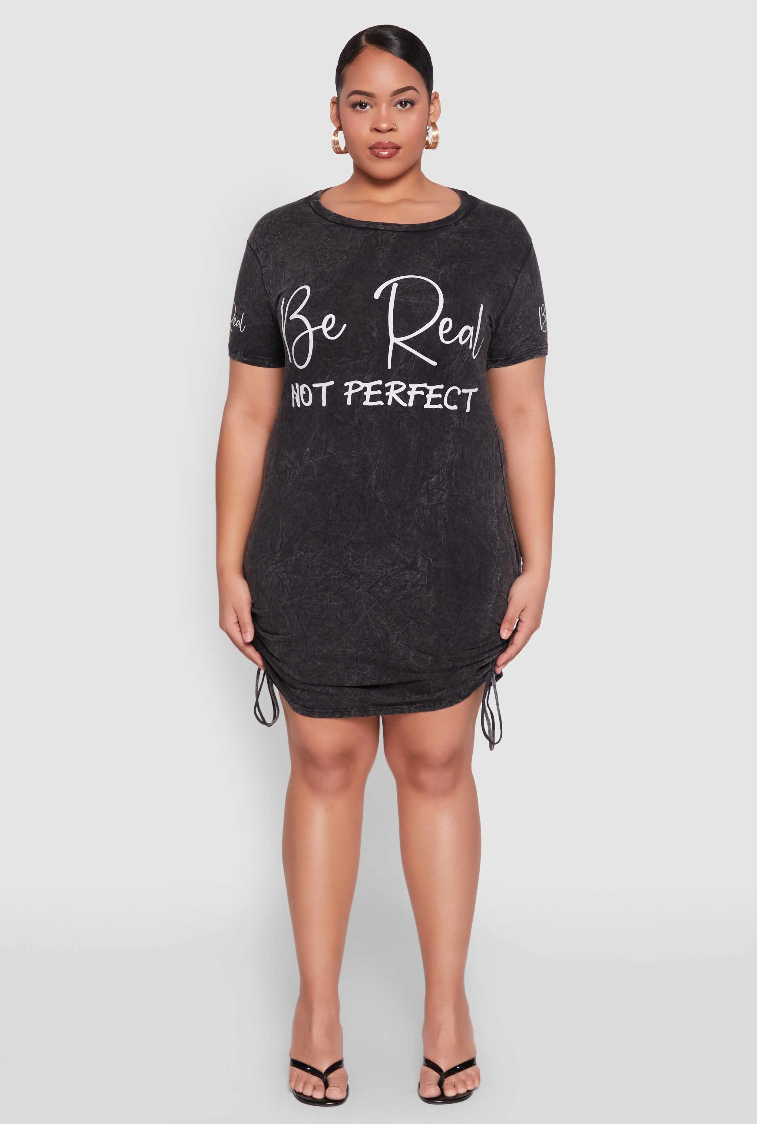 Plus Size Mineral Wash Be Real Not Perfect Dress