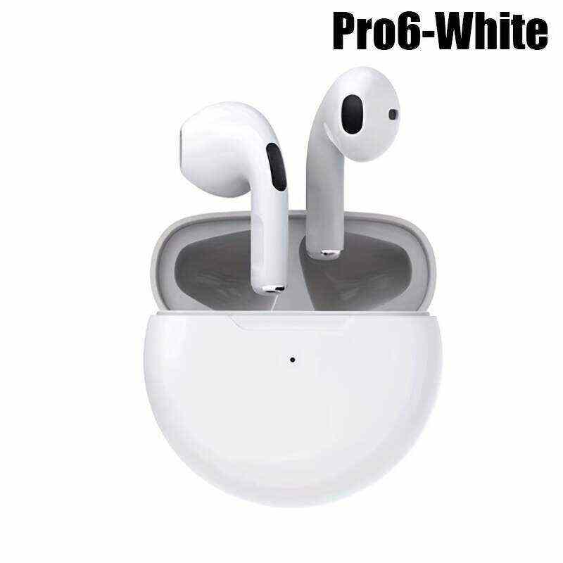 New Pro 6 Tws Waterproof In-Ear Hi-fi Stereo Wireless Earbuds Sports Life Headphones Air Pro 6 Gaming Headset For Iphone Android Ios, Earphones As Gift For Women Kids Children Men Adults