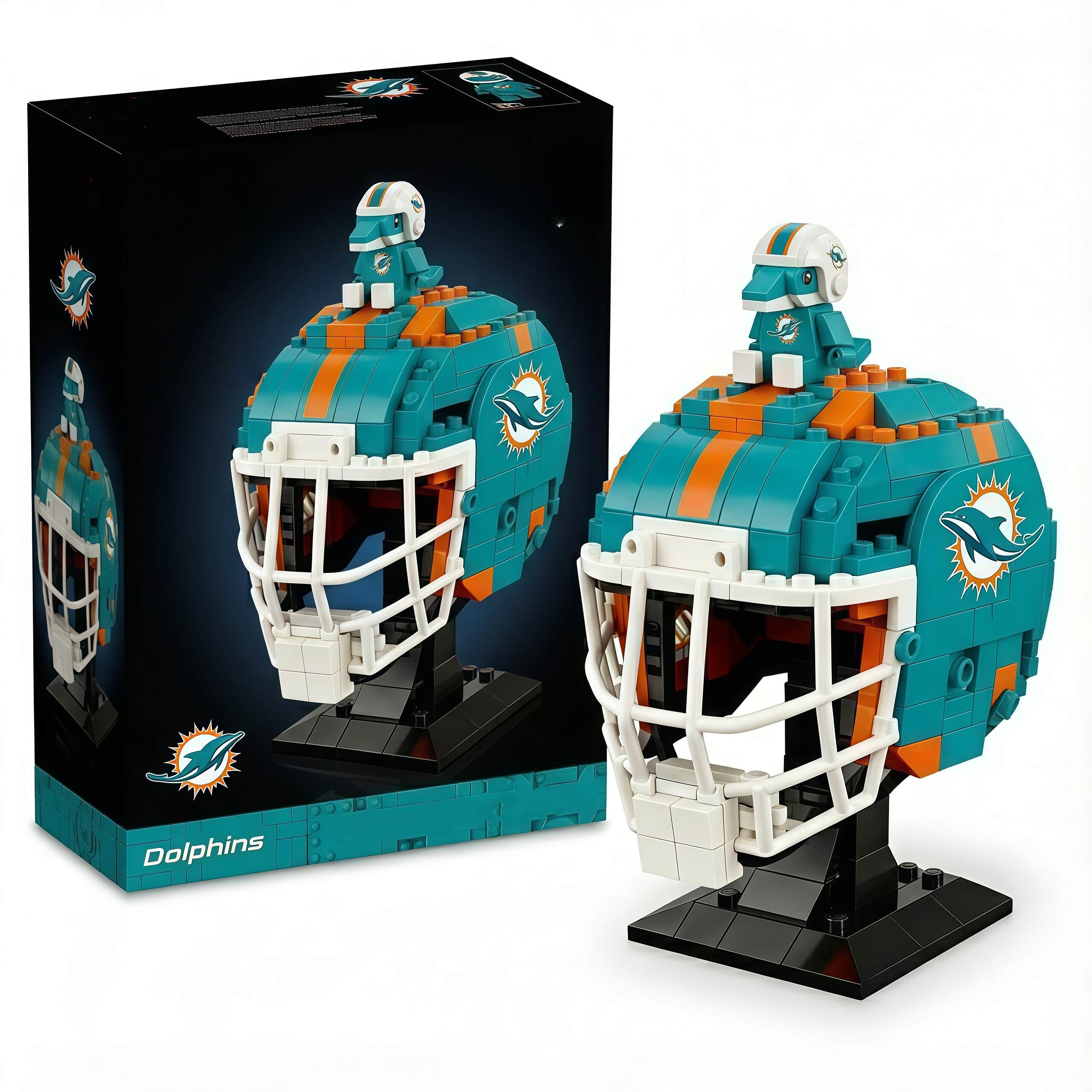 American Pro Football Brick Helmet Collector Brick Set