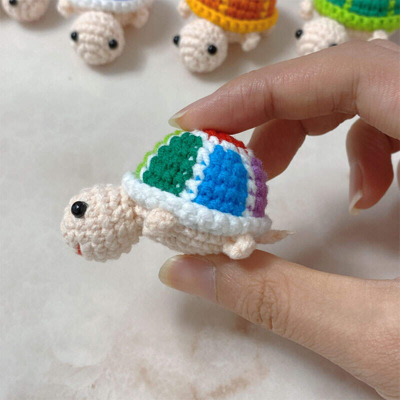 Handmade Crochet Turtle Good Luck Charm