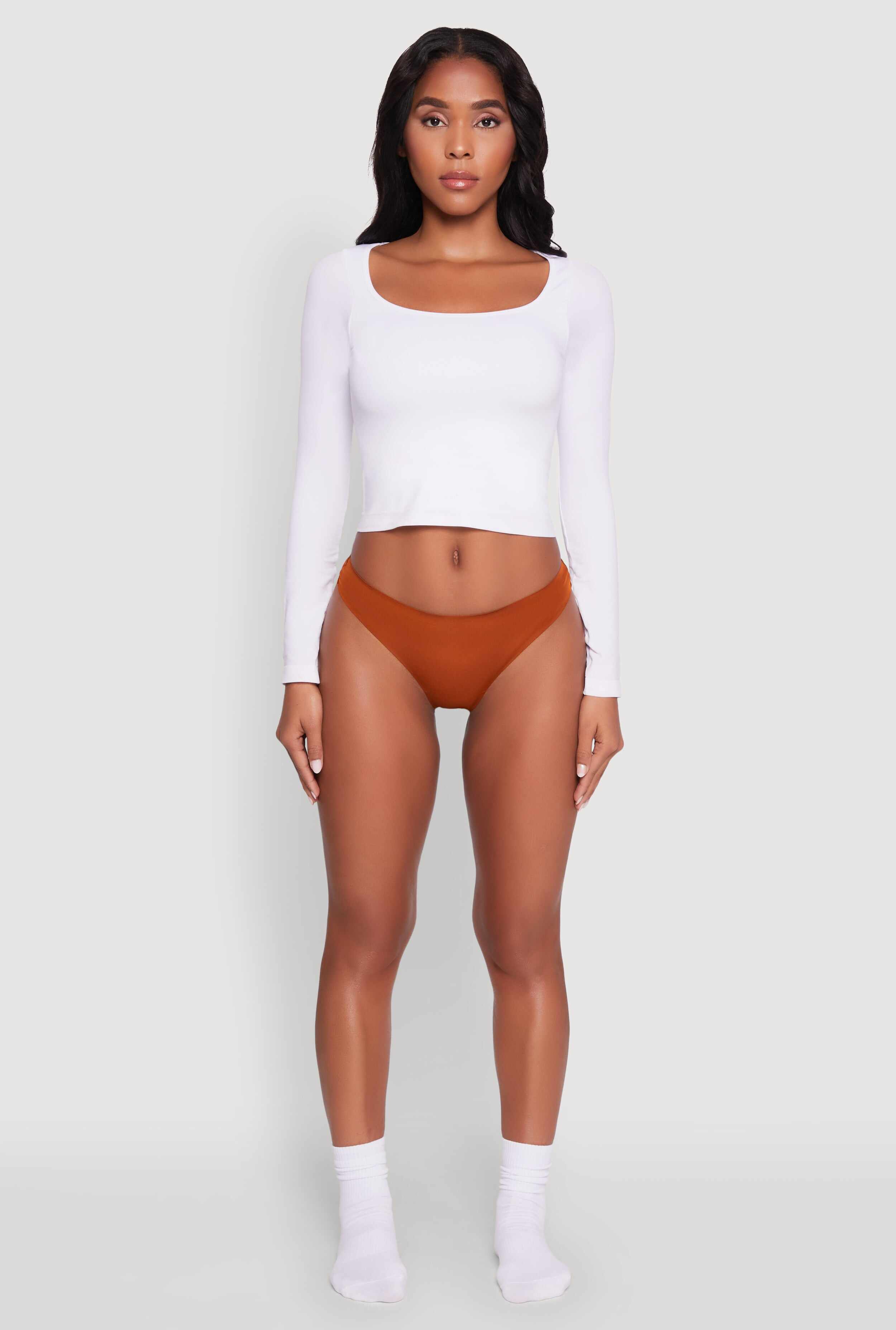 Comfortable Solid Thong Panty