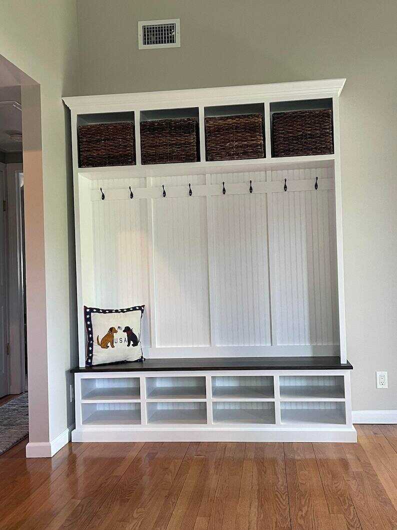 MORAGA 4-section Mudroom entryway storage bench