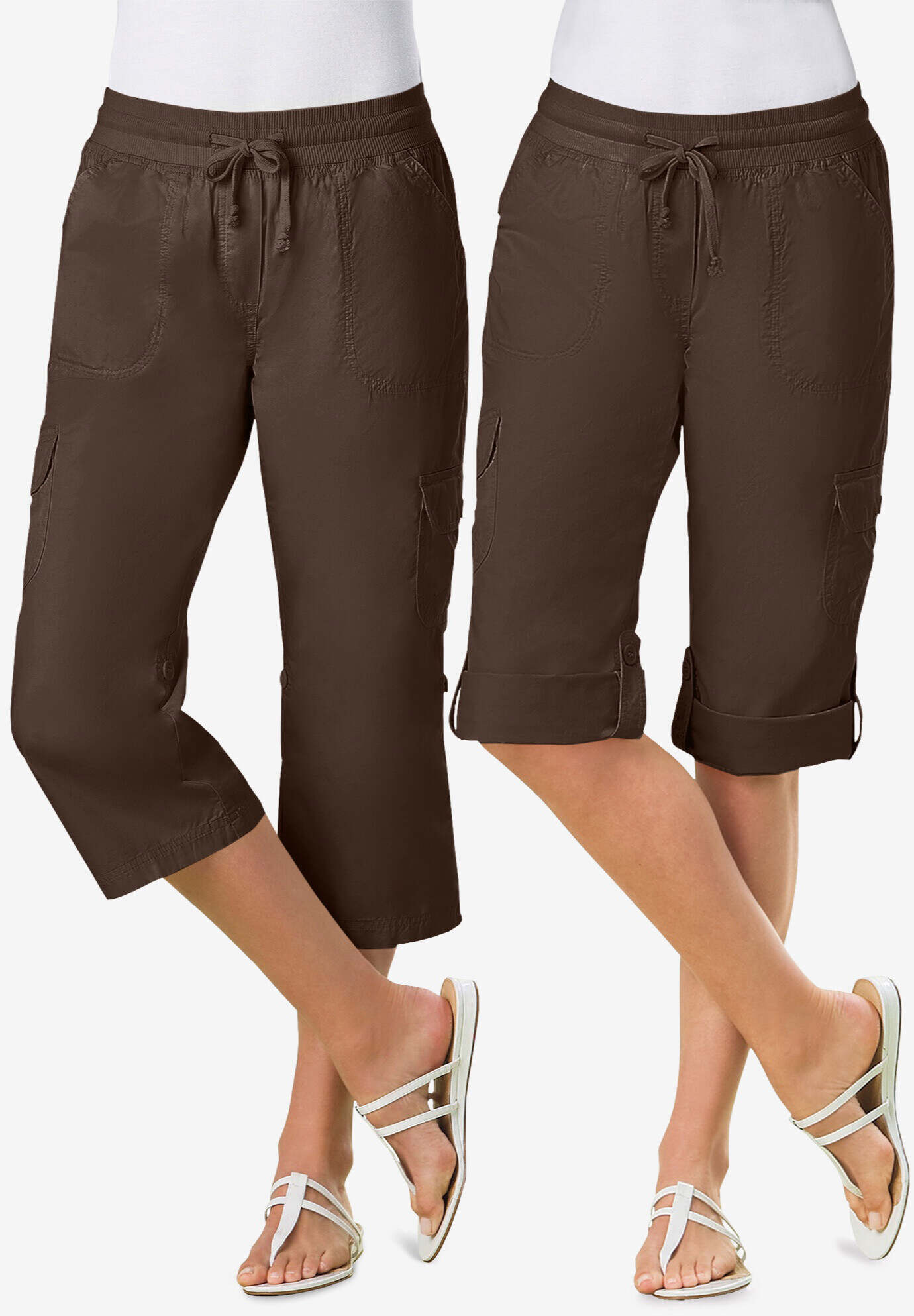 Convertible Length Cargo Capri Pant