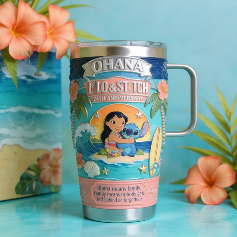 L🌴lo & St🌴tch 24th Anniversary Tumbler