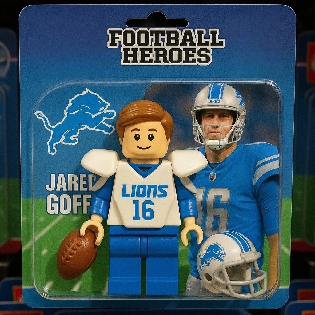 Detroit Lions Football Heroes Minifigure