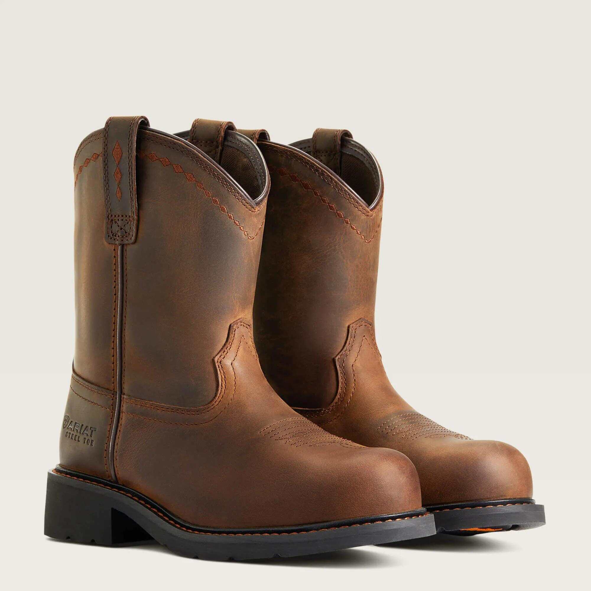 Fatbaby Work Pull-On Steel Toe Work Boot
