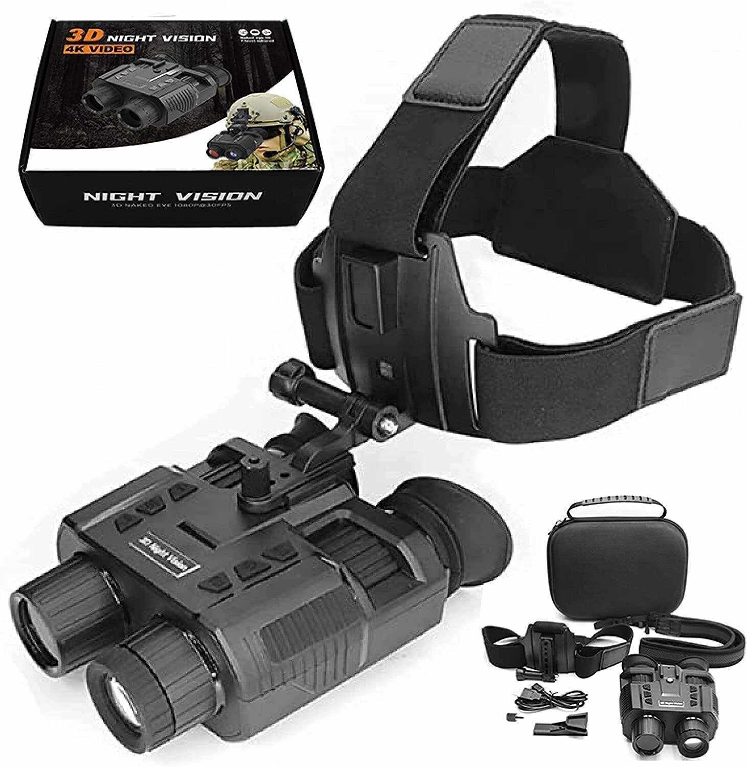 Helmet Mounted Binoculars Gear 3D Infrared Telescope Flip-Up Night Vision Binoculars