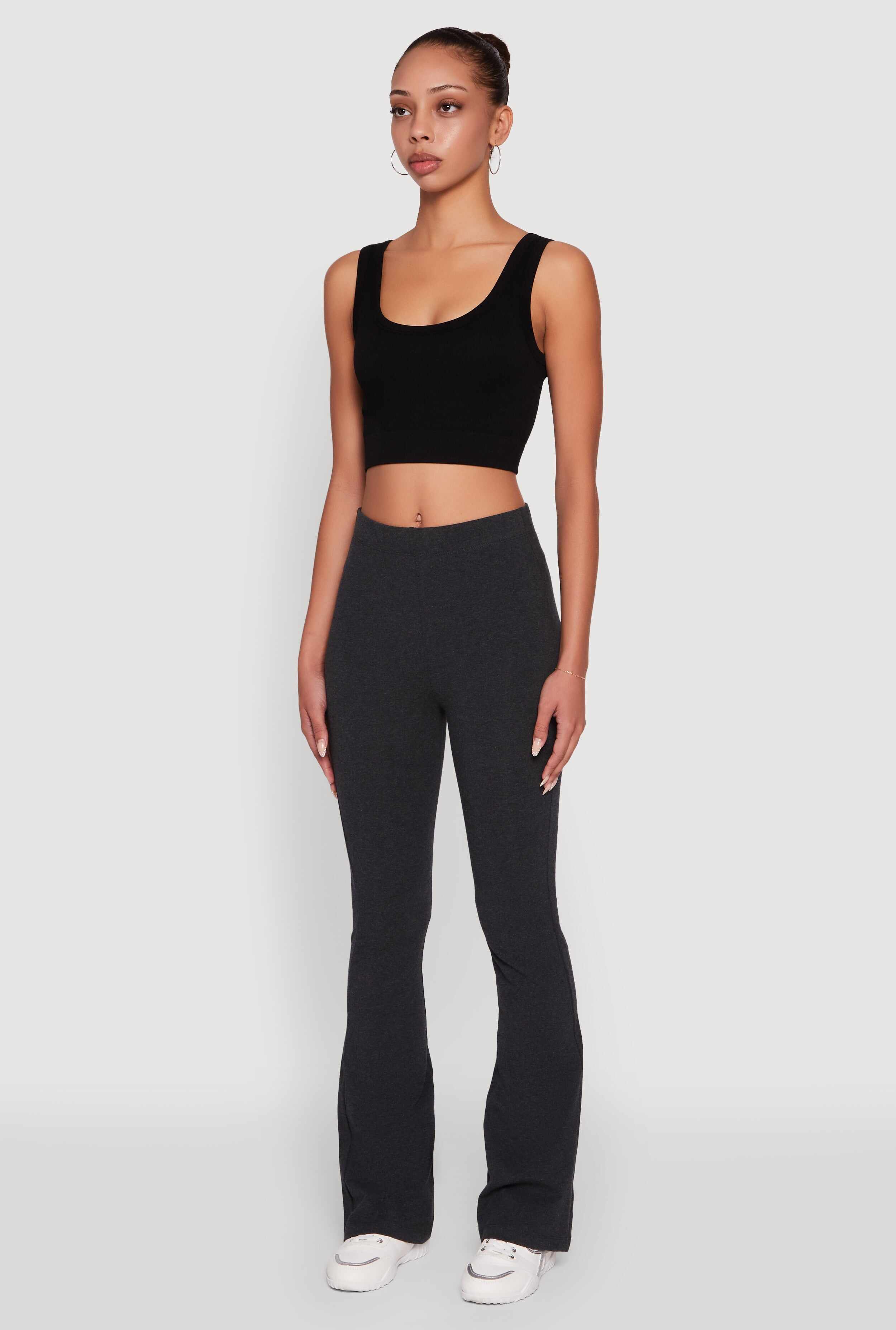 High Waisted Slim Bootcut Yoga Pants