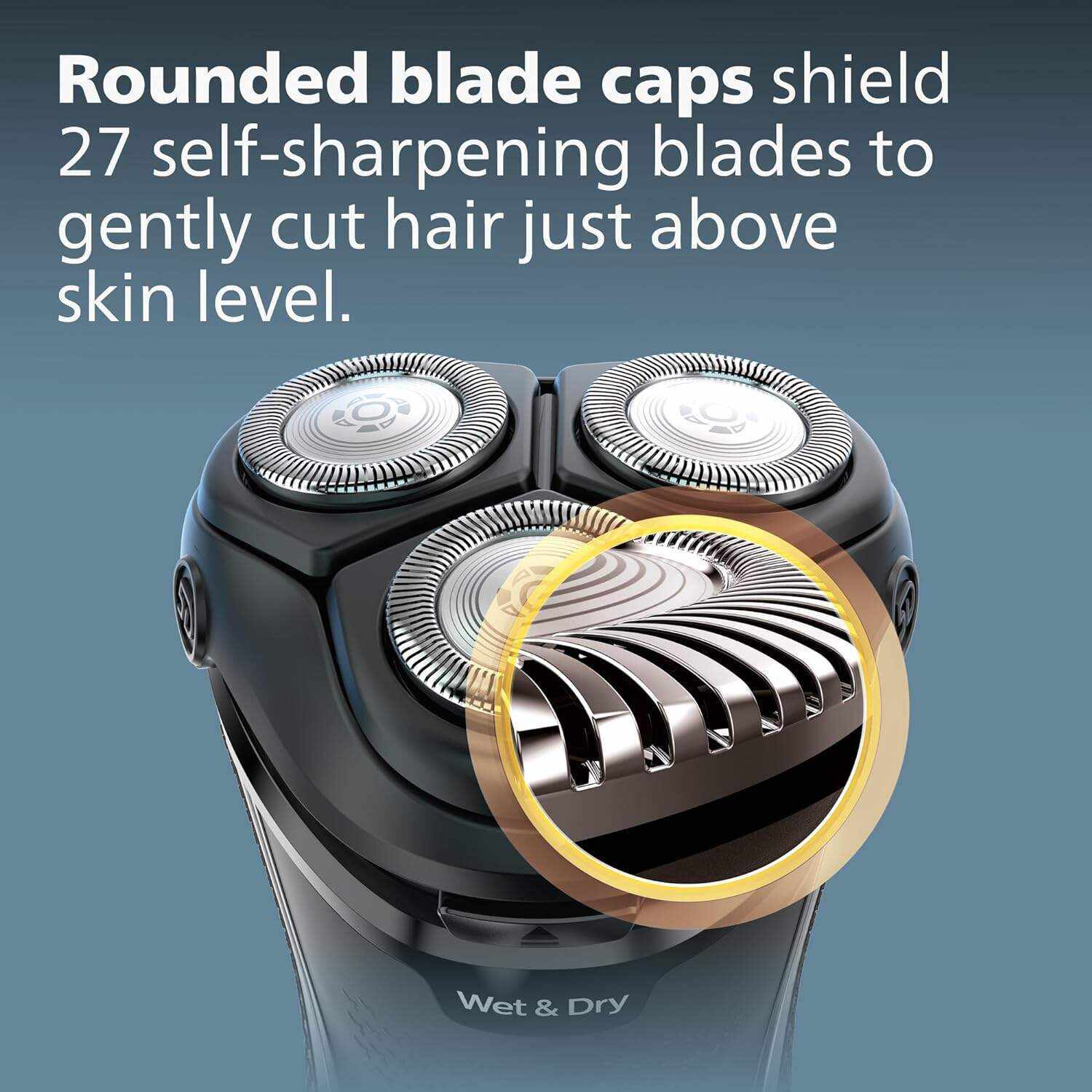 Philips Norelco Shaver 3800, Rechargeable Wet & Dry Shaver with Pop-up Trimmer, Charging Stand and Storage Pouch, Space Gray, S3311/85