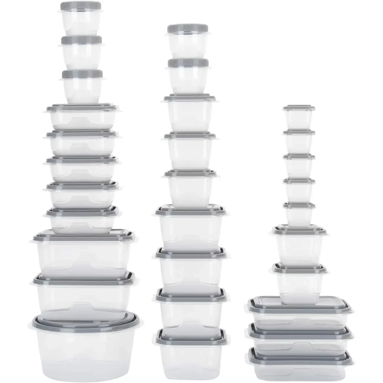 BPA-Free Plastic Food Storage Containers with Lids