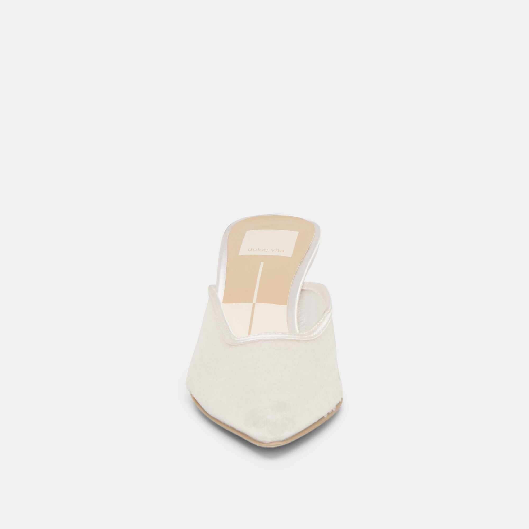 CLEO SEQUIN HEELS IVORY SEQUIN