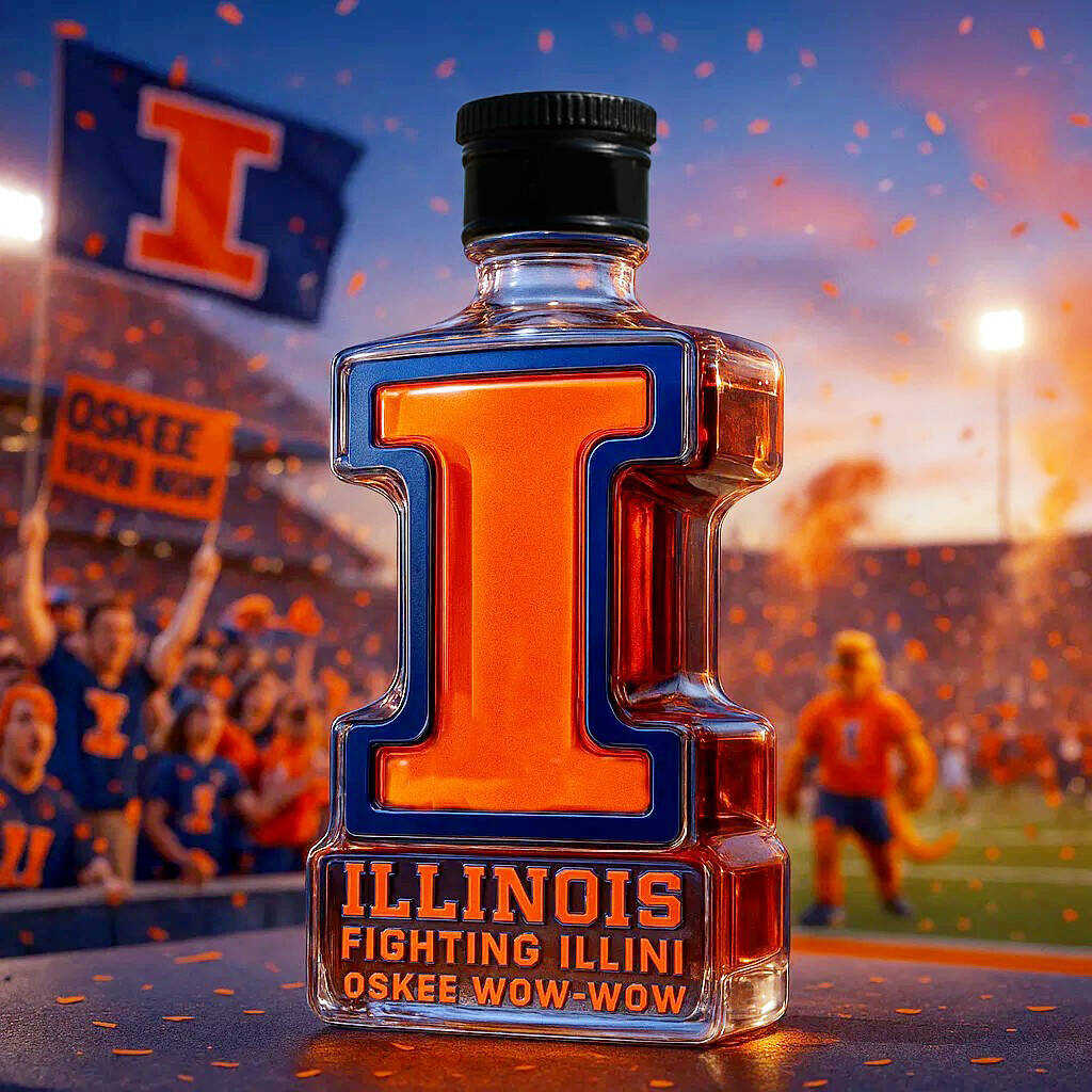 ❤️Illinois Fighting Illini Limited Edition Collector’s Whiskey Bottle