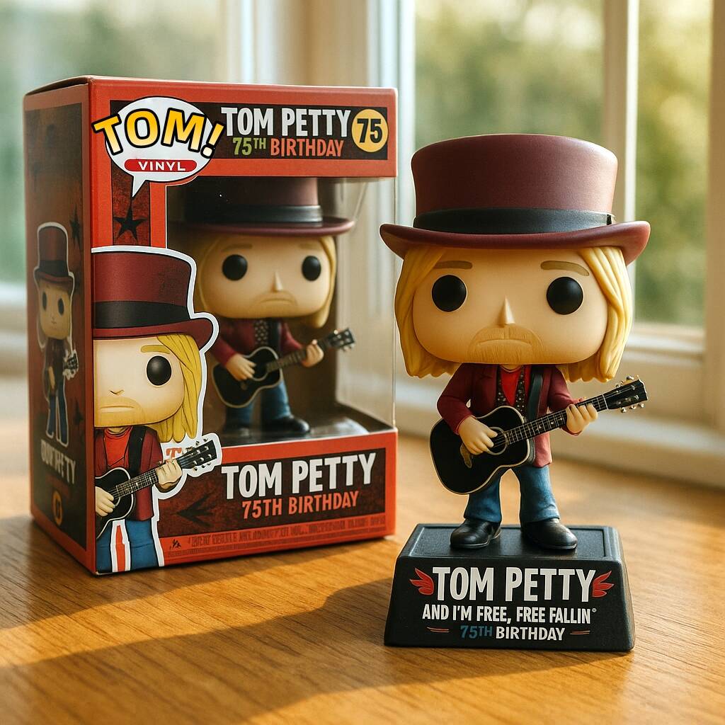 Tom Petty 75th Birthday Commemorative Pop Figure